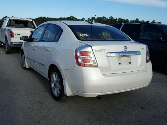 3N1AB6AP8AL663871 - 2010 NISSAN SENTRA 2.0 WHITE photo 3