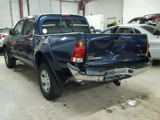 3TMLU42N18M017531 - 2008 TOYOTA TACOMA DOU BLUE photo 3