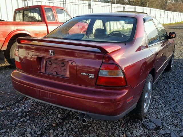 1HGCE6665SA032549 - 1995 HONDA ACCORD EX RED photo 4