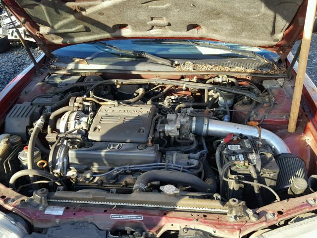 1HGCE6665SA032549 - 1995 HONDA ACCORD EX RED photo 7