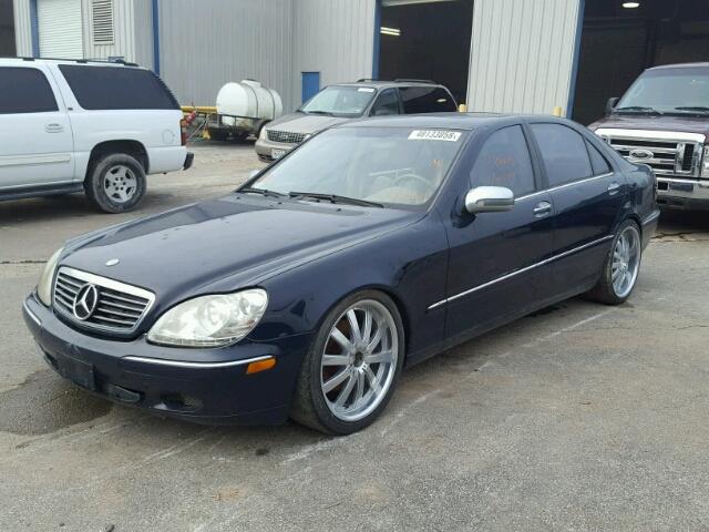 WDBNG70J7YA133359 - 2000 MERCEDES-BENZ S 430 BLUE photo 2