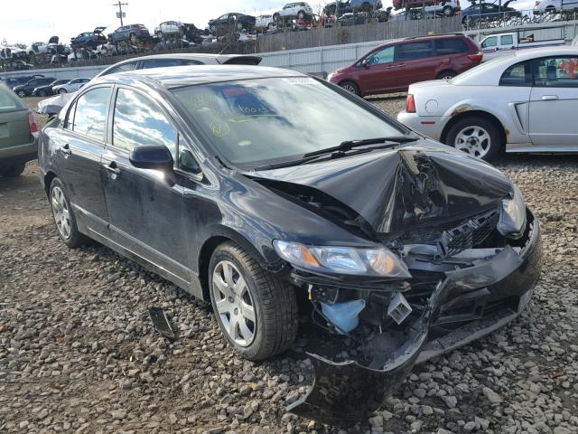 2HGFA1F53BH305847 - 2011 HONDA CIVIC LX BLACK photo 1