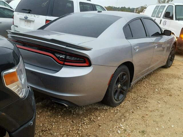 2C3CDXBG0FH776481 - 2015 DODGE CHARGER SE GRAY photo 4