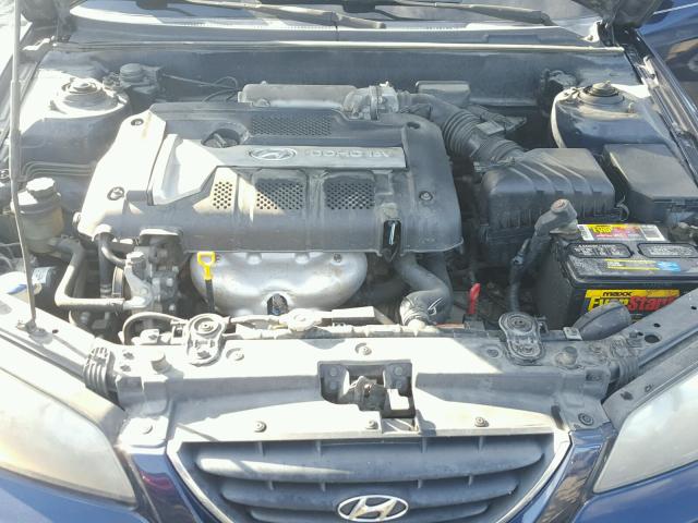 KMHDN46D36U318745 - 2006 HYUNDAI ELANTRA GL BLUE photo 7