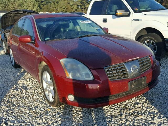 1N4BA41EX4C829580 - 2004 NISSAN MAXIMA SE BURGUNDY photo 1