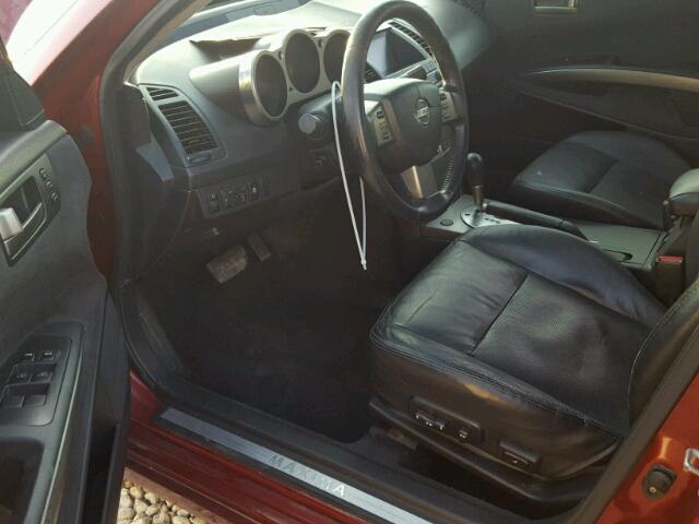 1N4BA41EX4C829580 - 2004 NISSAN MAXIMA SE BURGUNDY photo 9