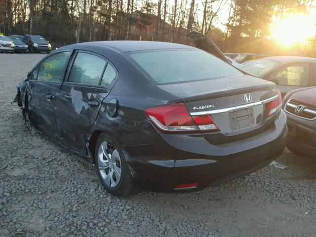 19XFB2F59FE008424 - 2015 HONDA CIVIC LX BLACK photo 3