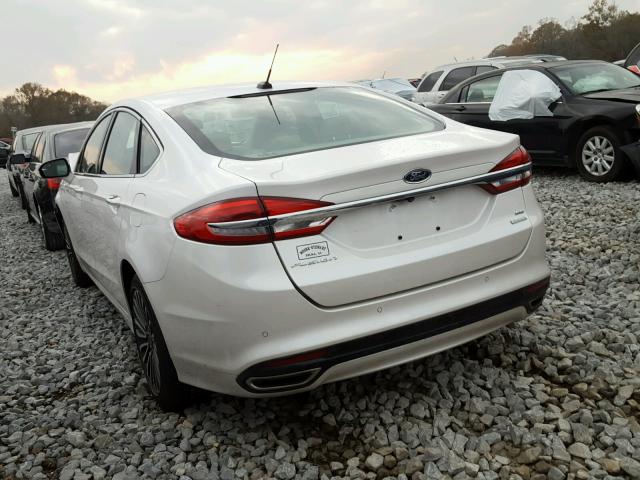 3FA6P0H95HR391429 - 2017 FORD FUSION SE WHITE photo 3