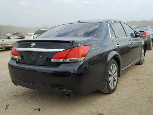 4T1BK3DB5BU421249 - 2011 TOYOTA AVALON BAS BLACK photo 4