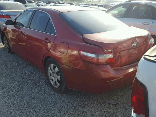 4T1BE46K67U053116 - 2007 TOYOTA CAMRY NEW RED photo 3