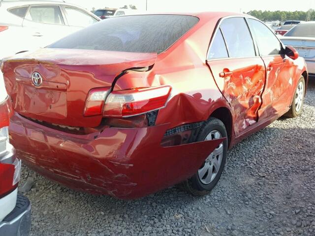 4T1BE46K67U053116 - 2007 TOYOTA CAMRY NEW RED photo 4