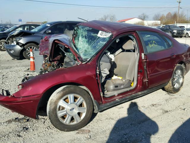 1FAFP56UX7A193619 - 2007 FORD TAURUS SEL MAROON photo 10