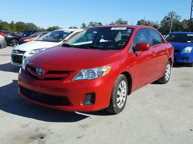 2T1BU4EE7CC789041 - 2012 TOYOTA COROLLA BA RED photo 2