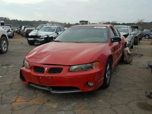 1G2WP52K6WF330298 - 1998 PONTIAC GRAND PRIX RED photo 2