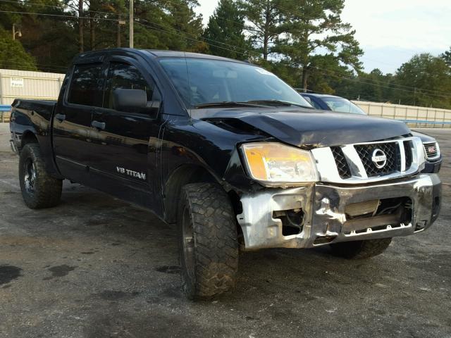 1N6BA07C28N300074 - 2008 NISSAN TITAN XE BLACK photo 1