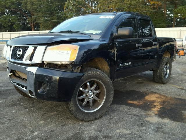 1N6BA07C28N300074 - 2008 NISSAN TITAN XE BLACK photo 2