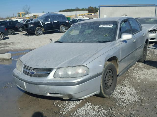 2G1WF55E5Y9229830 - 2000 CHEVROLET IMPALA SILVER photo 2