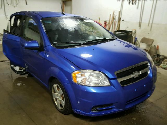 KL1TD5DE4AB135712 - 2010 CHEVROLET AVEO LS BLUE photo 1