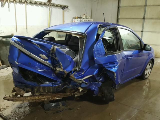 KL1TD5DE4AB135712 - 2010 CHEVROLET AVEO LS BLUE photo 4