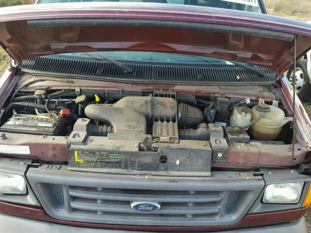 1FTRE14W26DA86488 - 2006 FORD ECONOLINE BURGUNDY photo 7