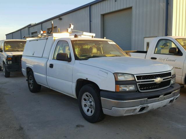 1GCEC14X06Z293879 - 2006 CHEVROLET SILVERADO WHITE photo 1