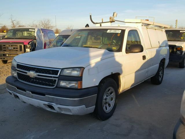 1GCEC14X06Z293879 - 2006 CHEVROLET SILVERADO WHITE photo 2