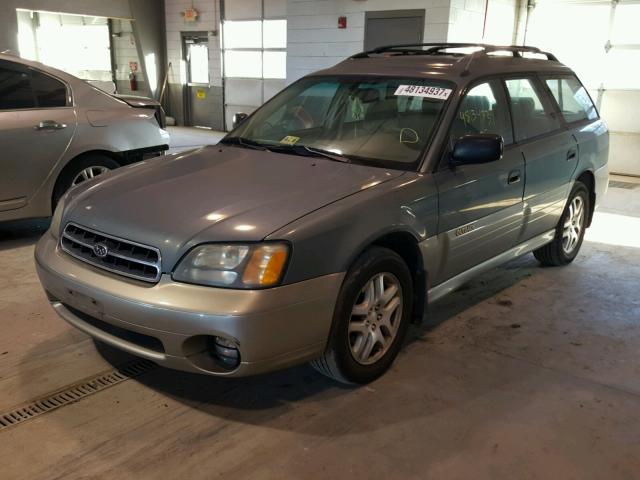 4S3BH665016648847 - 2001 SUBARU LEGACY OUT BLUE photo 2