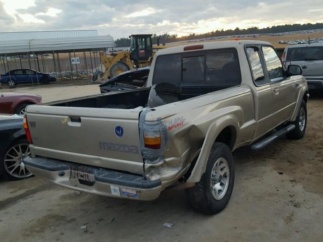 4F4YR16U02TM09648 - 2002 MAZDA B3000 CAB GOLD photo 4