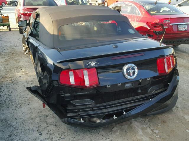 1ZVBP8EM7C5248703 - 2012 FORD MUSTANG BLACK photo 3