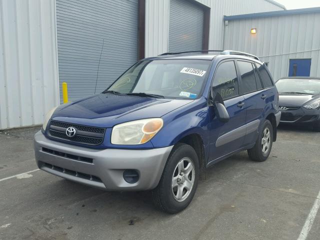 JTEGD20V040001838 - 2004 TOYOTA RAV4 BLUE photo 2