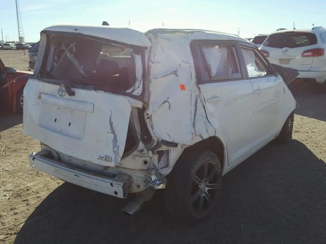 JTLKE50E881044454 - 2008 TOYOTA SCION XB WHITE photo 4