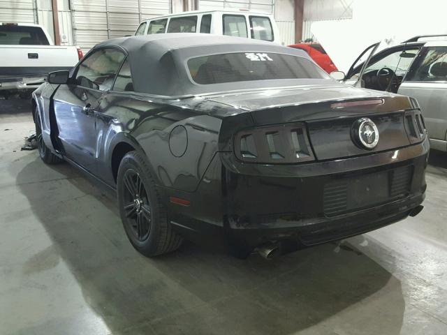 1ZVBP8EMXD5234182 - 2013 FORD MUSTANG BLACK photo 3