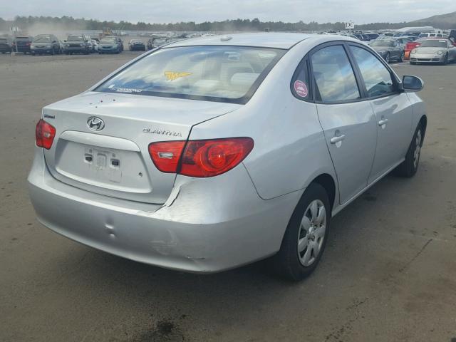 KMHDU46D18U541808 - 2008 HYUNDAI ELANTRA GL SILVER photo 4