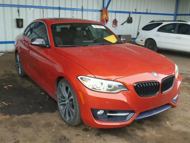 WBA1F5C58EV246129 - 2014 BMW 228 I ORANGE photo 1