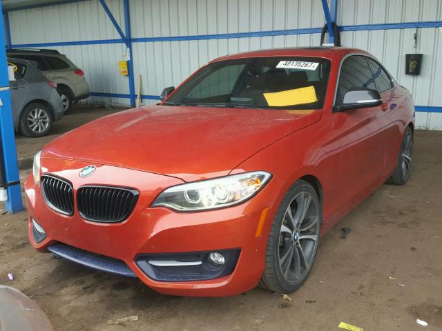 WBA1F5C58EV246129 - 2014 BMW 228 I ORANGE photo 2