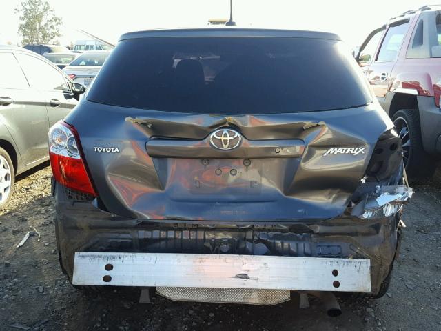 2T1KU40E99C017608 - 2009 TOYOTA COROLLA MA CHARCOAL photo 9