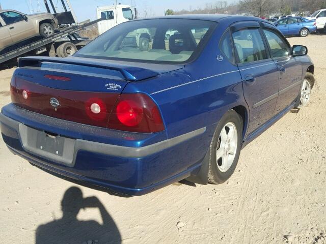 2G1WH52K539147190 - 2003 CHEVROLET IMPALA LS BLUE photo 4