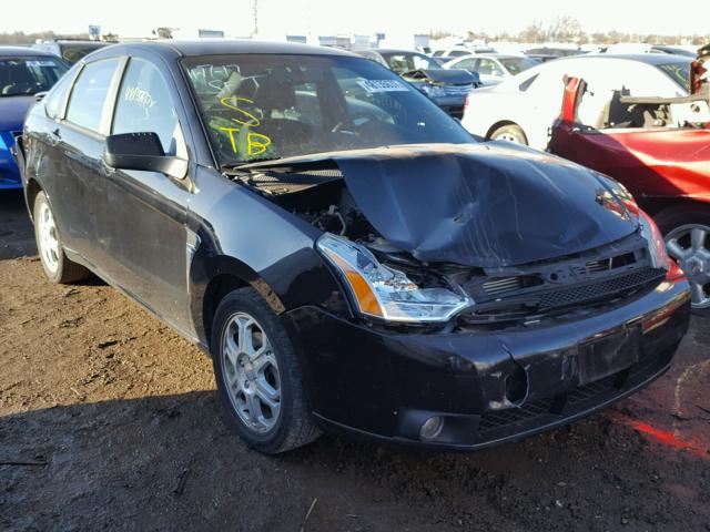 1FAHP35N98W246905 - 2008 FORD FOCUS SE BLACK photo 1