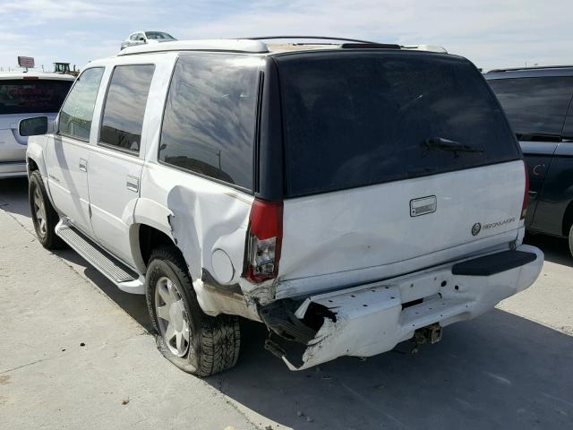 1GYEK63R8YR202518 - 2000 CADILLAC ESCALADE L WHITE photo 3