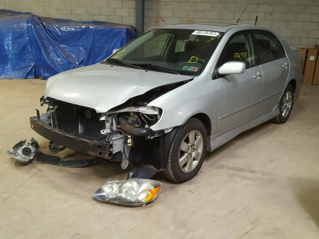 2T1BR30E46C589063 - 2006 TOYOTA COROLLA CE SILVER photo 2