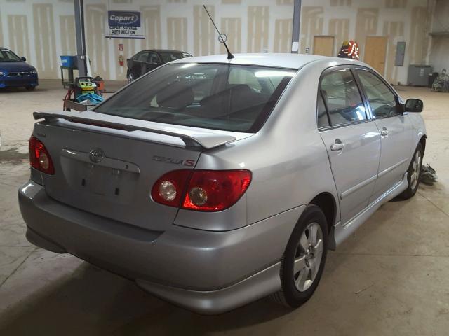 2T1BR30E46C589063 - 2006 TOYOTA COROLLA CE SILVER photo 4