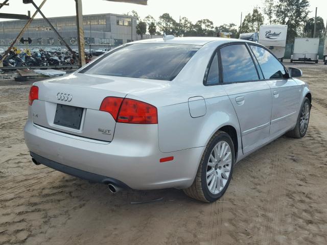 WAUDF78E06A023870 - 2006 AUDI A4 2.0T QU SILVER photo 4