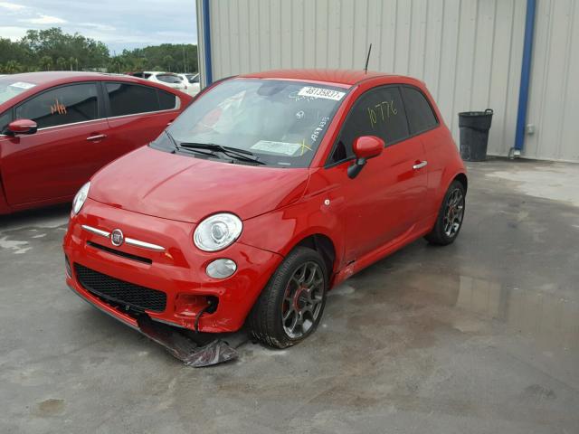 3C3CFFBR8ET228532 - 2014 FIAT 500 SPORT RED photo 2