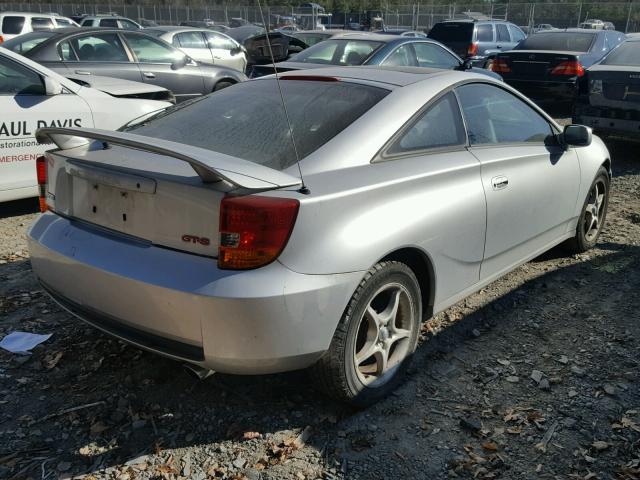 JTDDY32T7Y0032216 - 2000 TOYOTA CELICA GT- SILVER photo 4