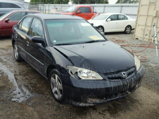 2HGES26744H527462 - 2004 HONDA CIVIC EX BLACK photo 1