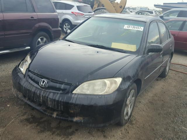 2HGES26744H527462 - 2004 HONDA CIVIC EX BLACK photo 2