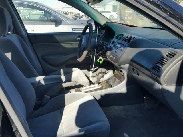 2HGES26744H527462 - 2004 HONDA CIVIC EX 黑色 照片 5