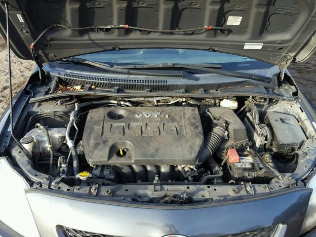 1NXBU40E49Z088214 - 2009 TOYOTA COROLLA BA GRAY photo 7