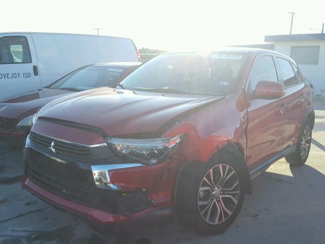 JA4AP3AU4HZ013497 - 2017 MITSUBISHI OUTLANDER BURGUNDY photo 2