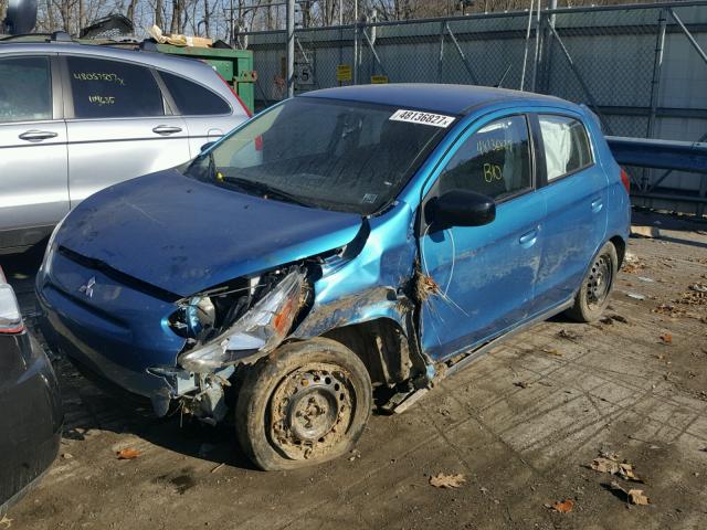 ML32A3HJ9FH049201 - 2015 MITSUBISHI MIRAGE DE BLUE photo 2